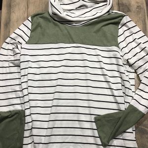 Semi-fitted Striped Tunic Size Small